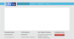 Desktop Screenshot of drs-disc-reparatur-service.de