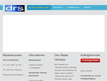 Tablet Screenshot of drs-disc-reparatur-service.de